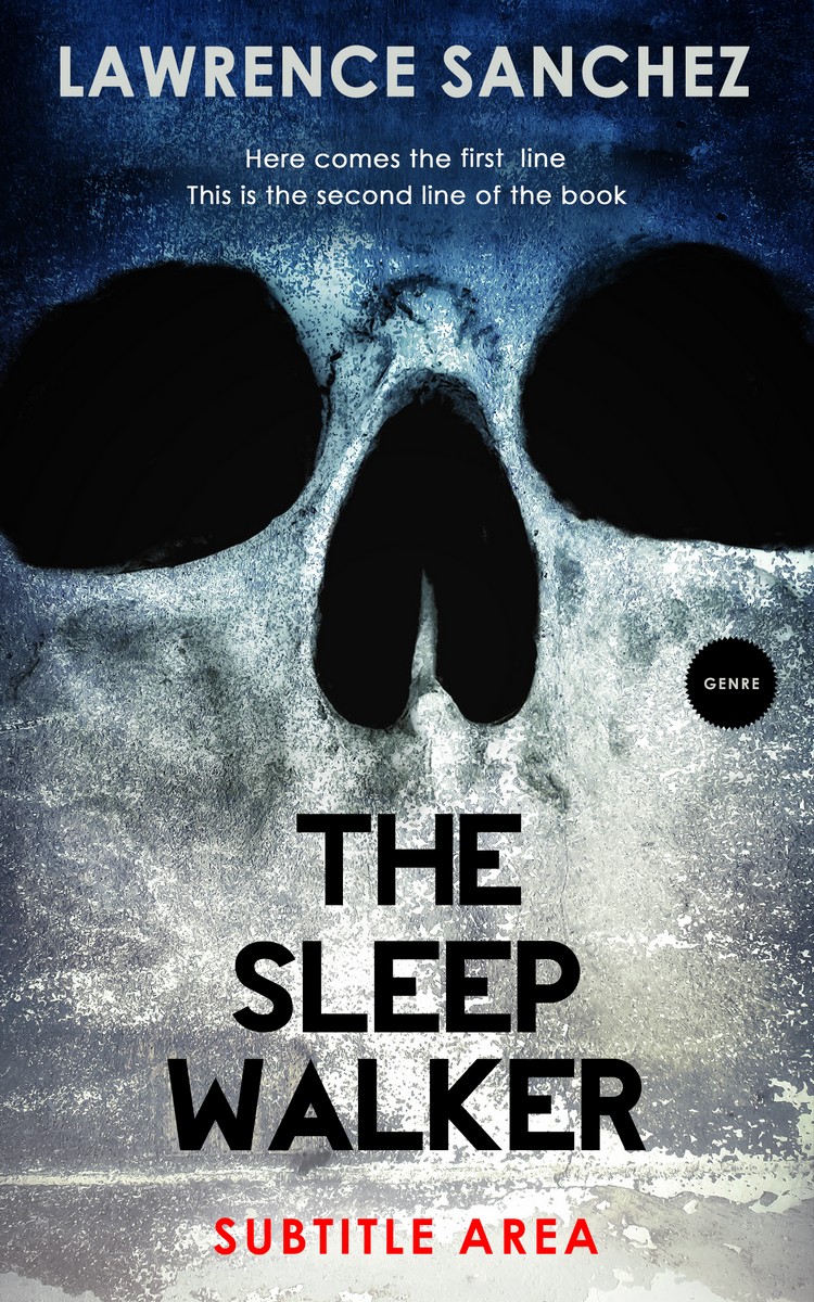 2D view of Quill Gray #5171 - Premade Horror Book Cover | BookCoverZone