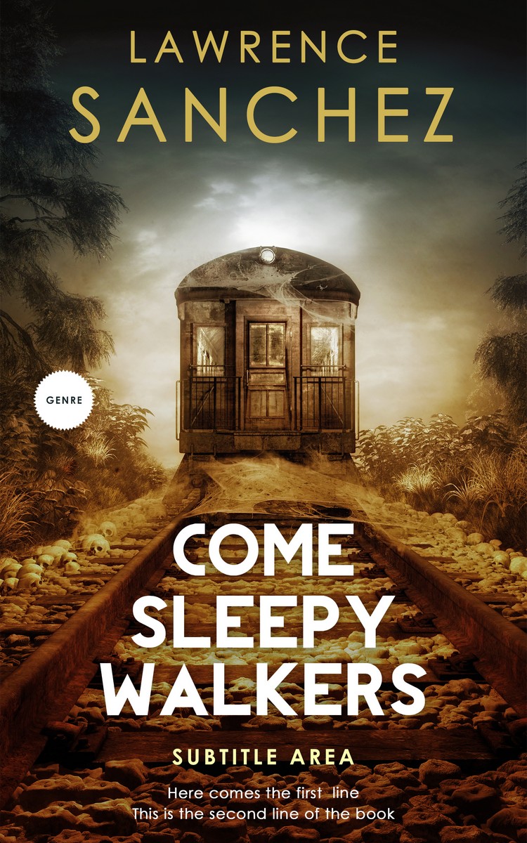 2D view of Black Marlin #5173 - Premade Horror Book Cover