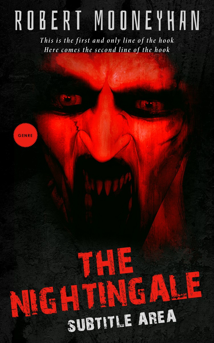 2D view of Premade Horror Book Cover - Punch
