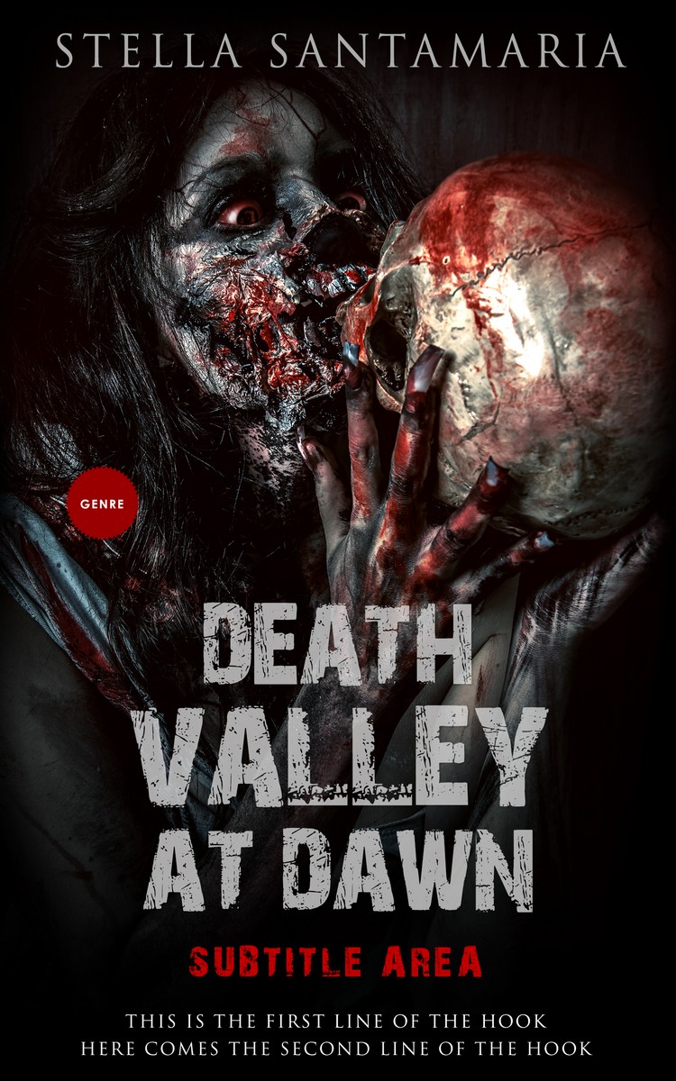 2D view of Premade Horror Book Cover - Del Rio