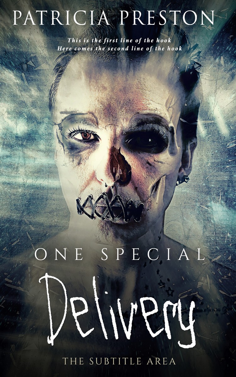 2D view of Outer Space #5266 - Premade Horror Book Cover