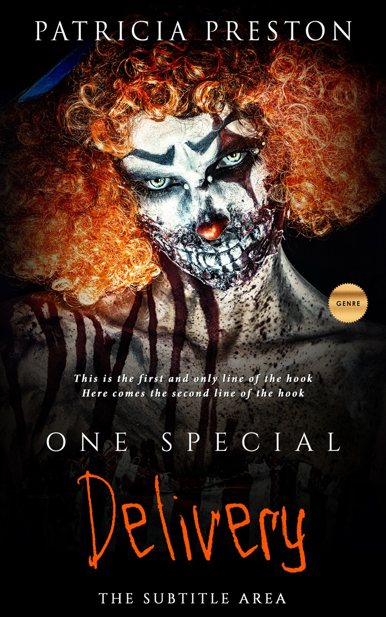 2D view of Antique Brass #5275 - Premade Horror Book Cover