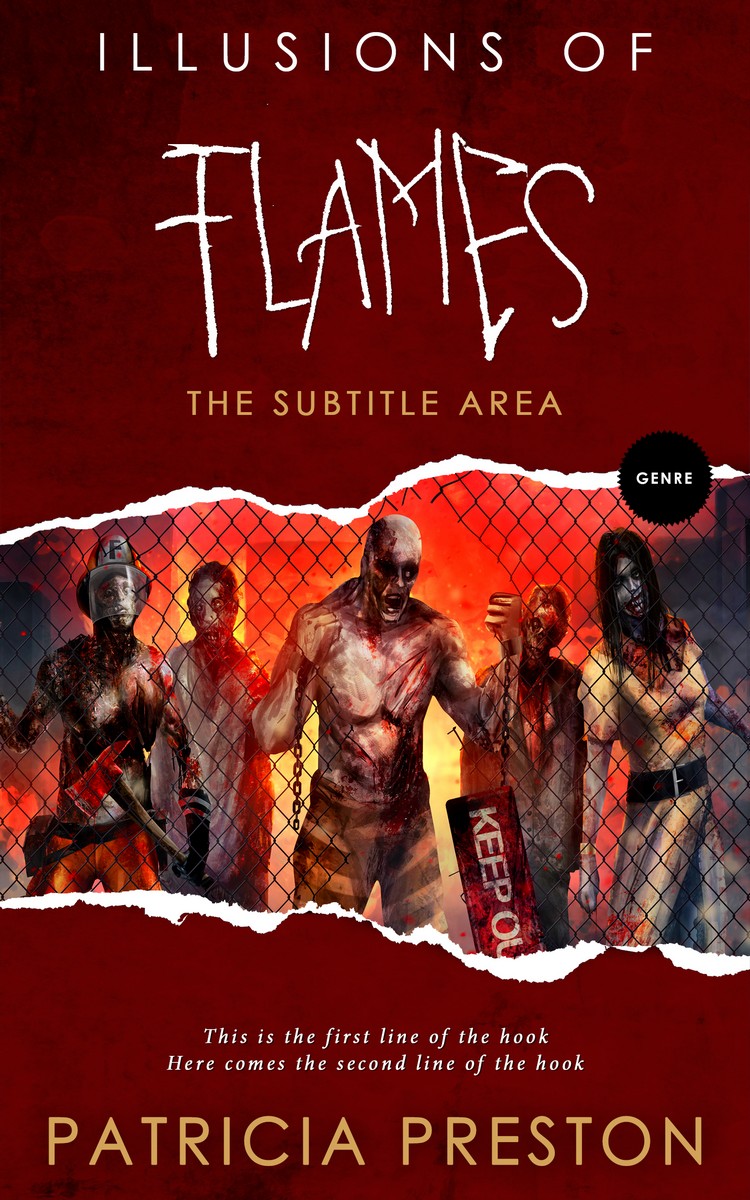 2D view of Dark Tan #5291 - Premade Literary Fiction Book Cover