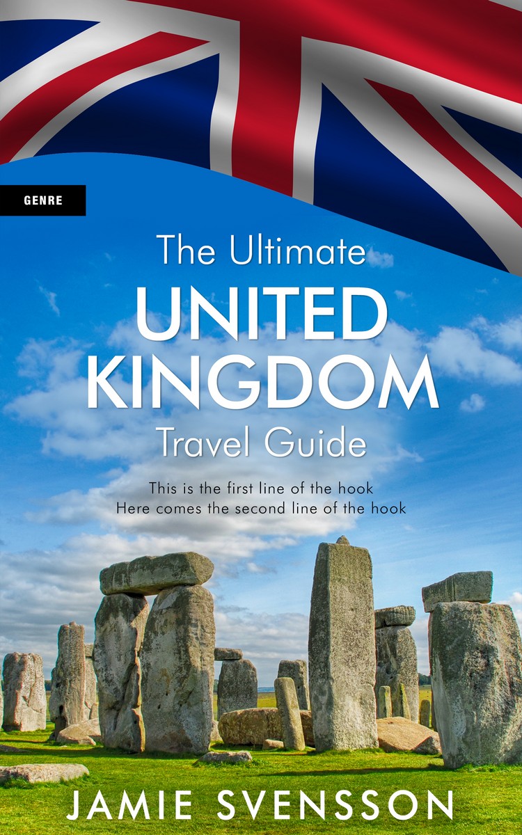 2D view of Premade Travel Book Cover - Hippie Blue