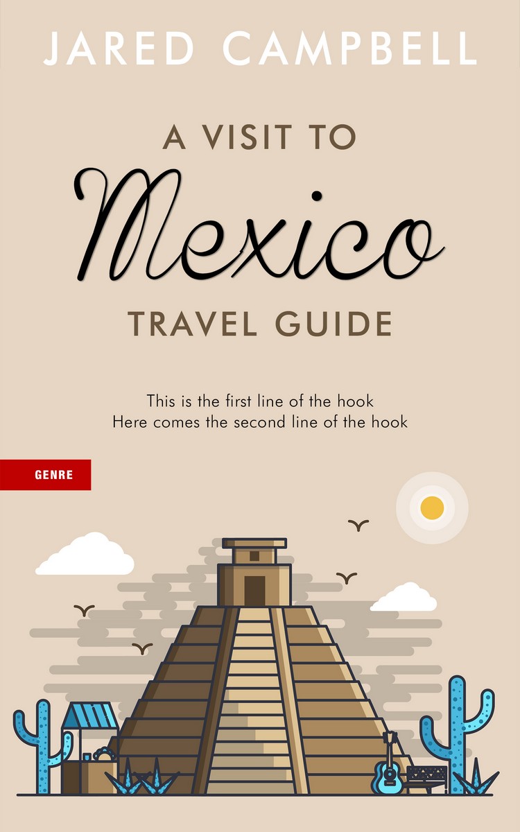 2D view of Premade Travel Book Cover - Bone