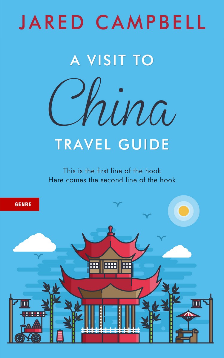 2D view of Premade Travel Book Cover - Picton Blue