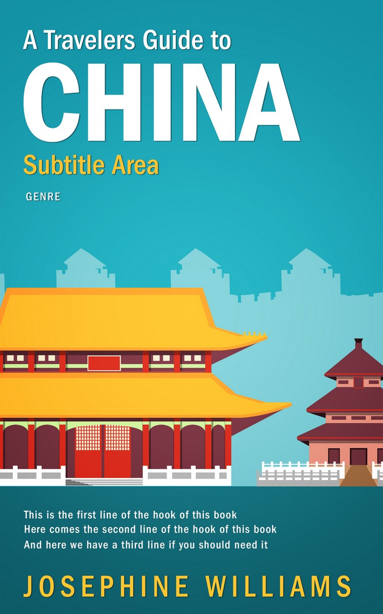 2D view of Eastern Blue #5496 - Premade Travel Book Cover