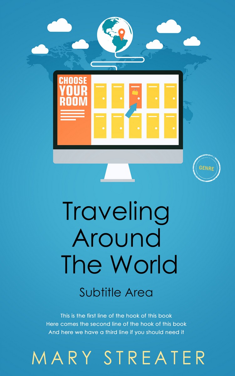 2D view of Premade Travel Book Cover - Pelorous