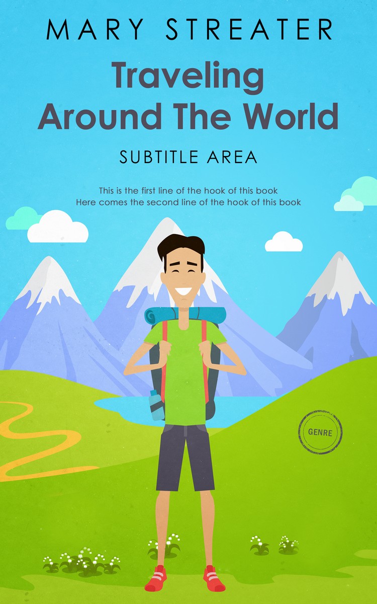 2D view of Malibu #5510 - Premade Travel Book Cover