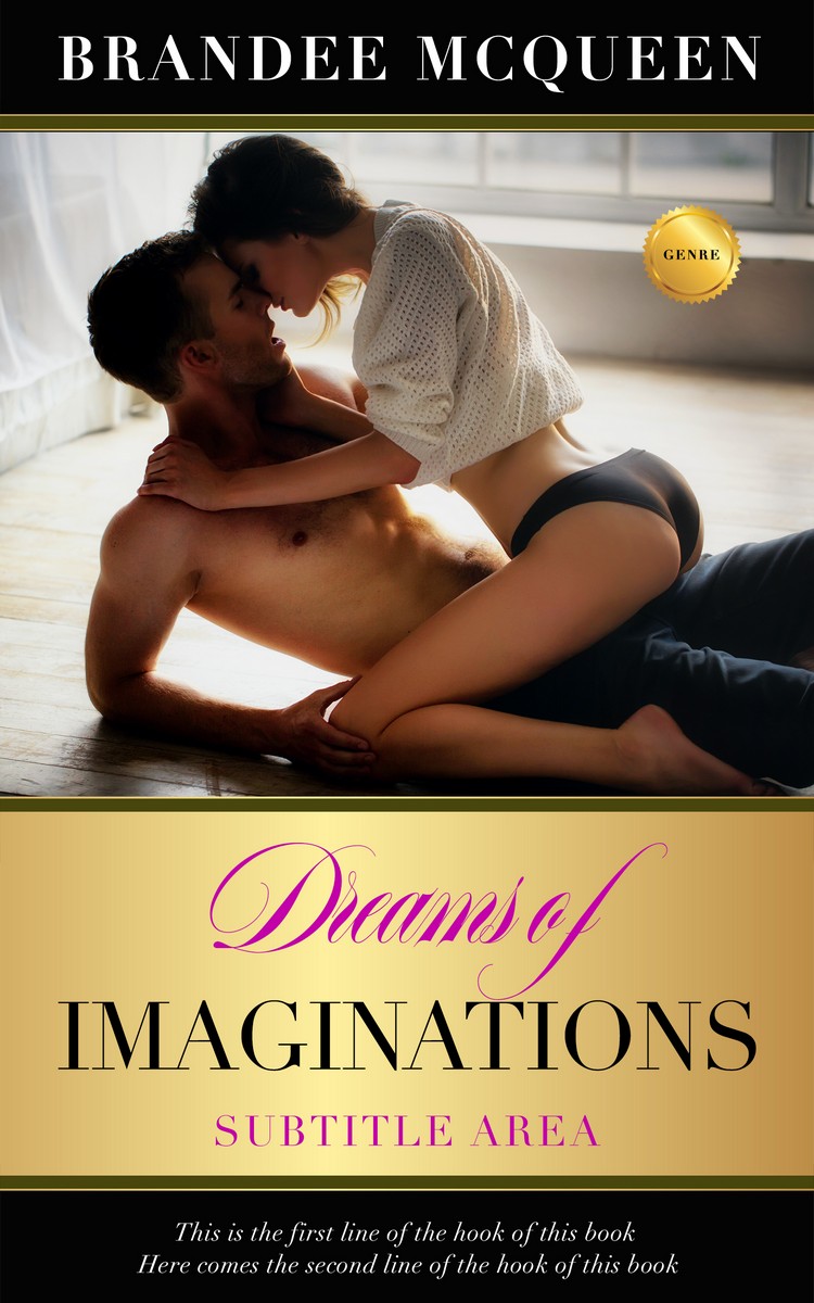 2D view of Premade Erotica Book Cover - Tan