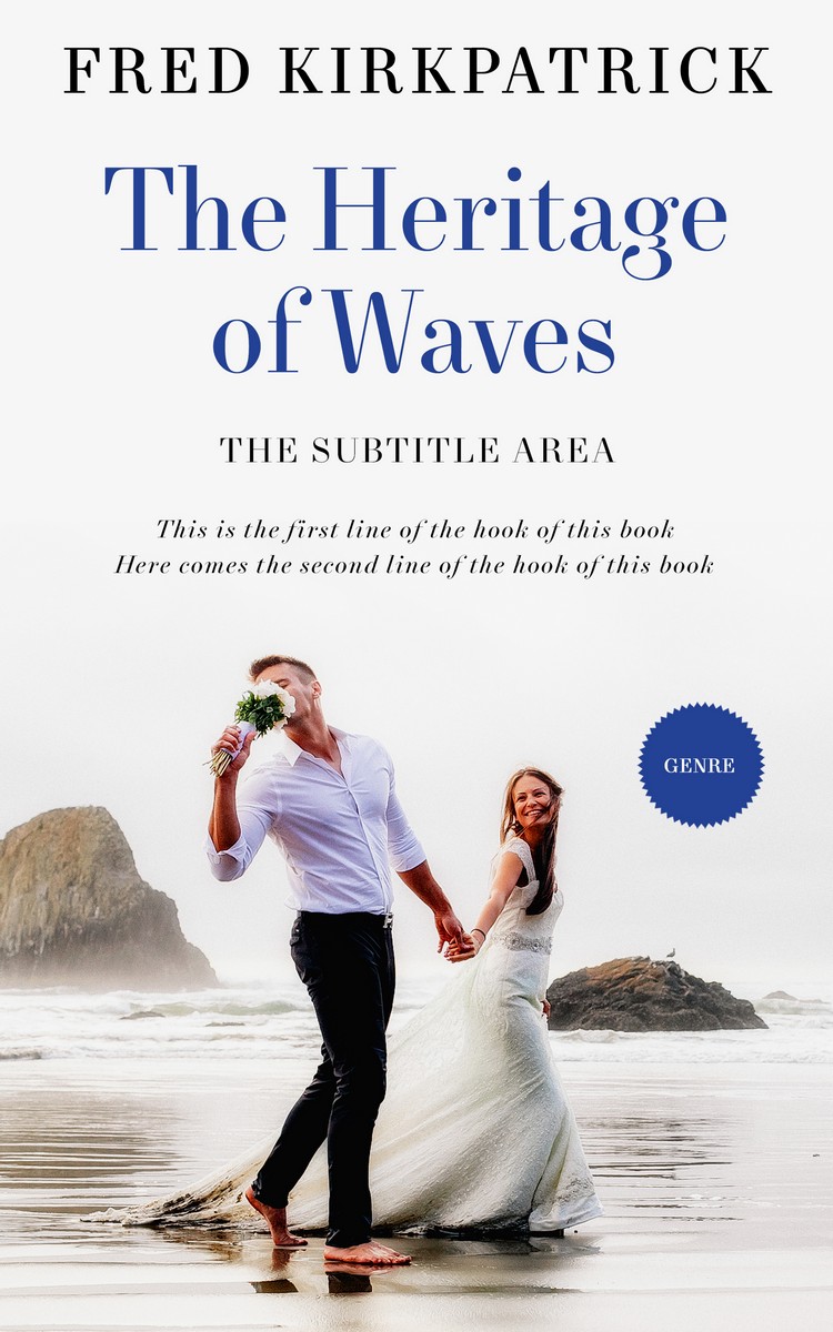 2D view of Premade Romance Book Cover - Ebb