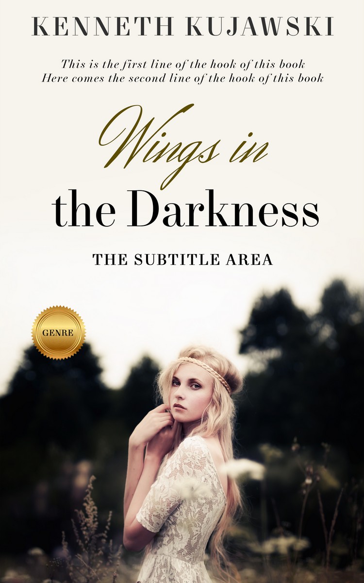 2D view of Premade Romance Book Cover - Pearl Bush