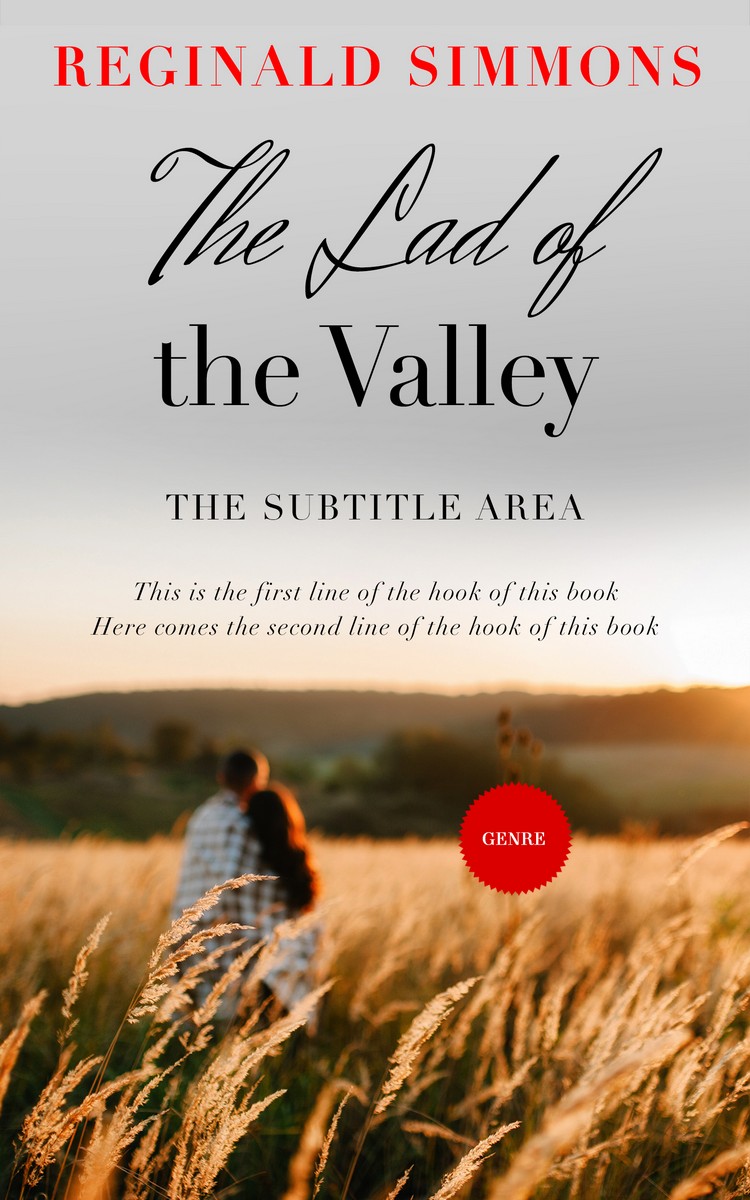 2D view of Premade Romance Book Cover - Swirl