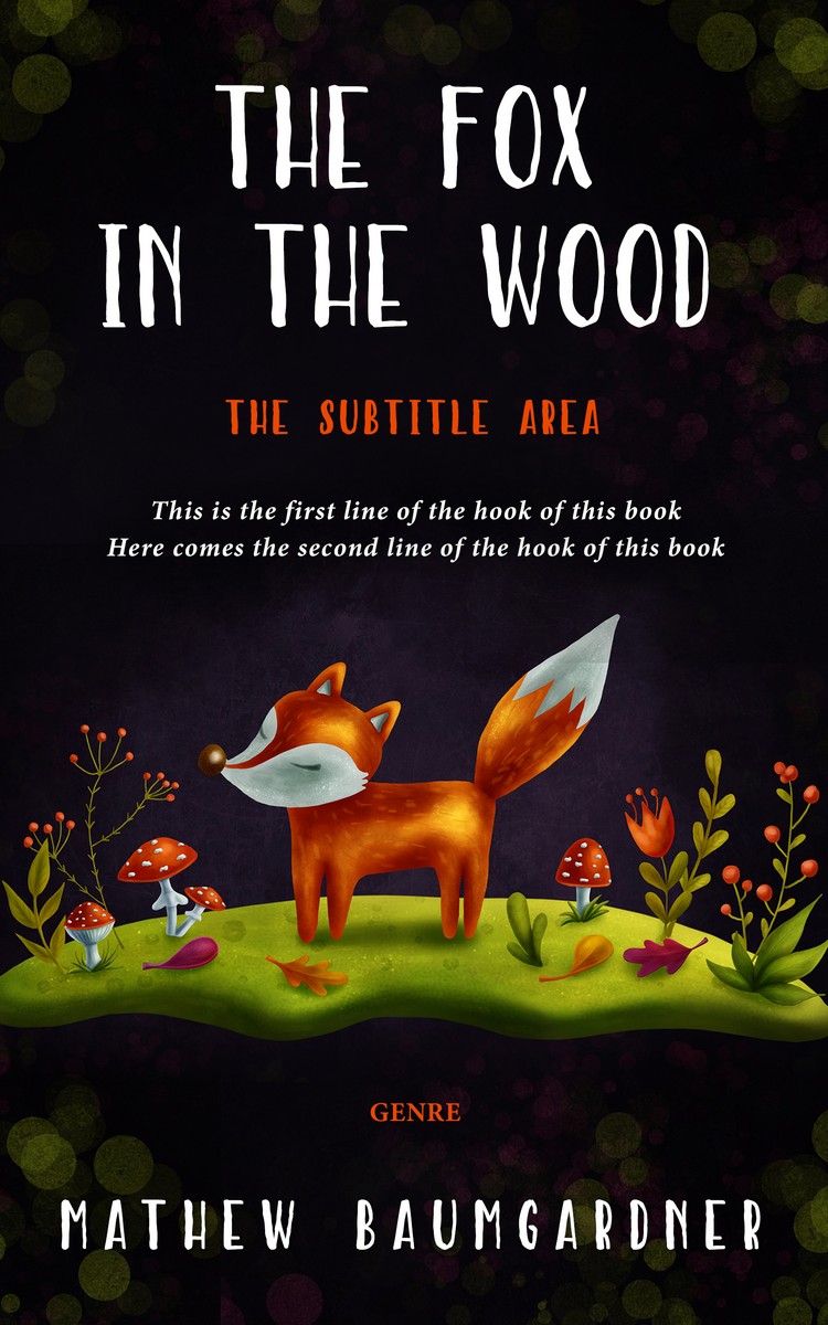 2D view of Cod Gray #5754 - Premade Fantasy Book Cover