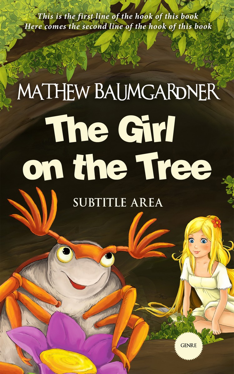 2D view of Harvest Gold #5768 - Premade Fantasy Book Cover