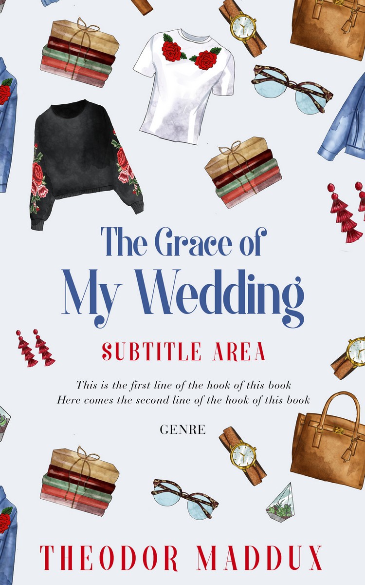 2D view of Athens Gray #5788 - Premade Abstract Book Cover