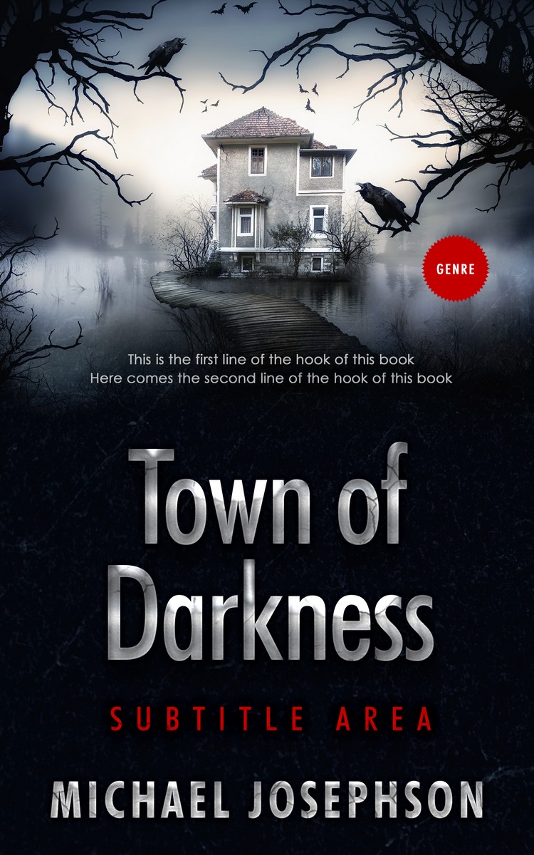 2D view of Pink Swan #5815 - Premade Horror Book Cover