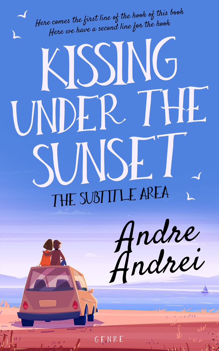 2D view of Havelock Blue #6011 - Premade Romance Book Cover