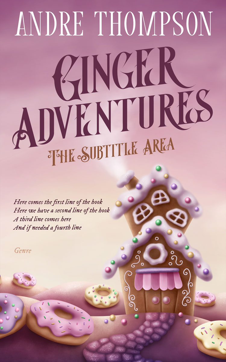 2D view of Blossom #6031 - Premade Fantasy Book Cover