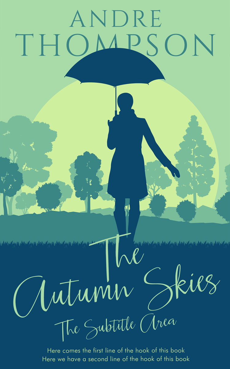 2D view of Chathams Blue #6044 - Premade Romance Book Cover