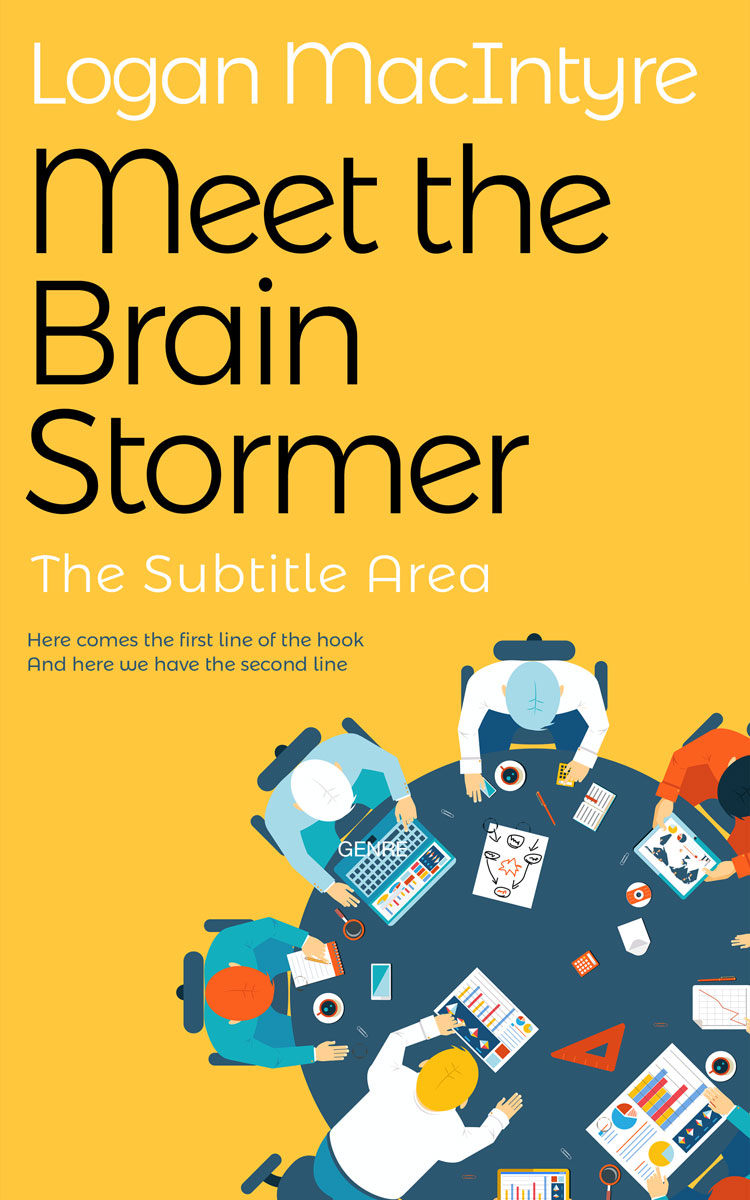 2D view of Premade Business Book Cover - Bright Sun