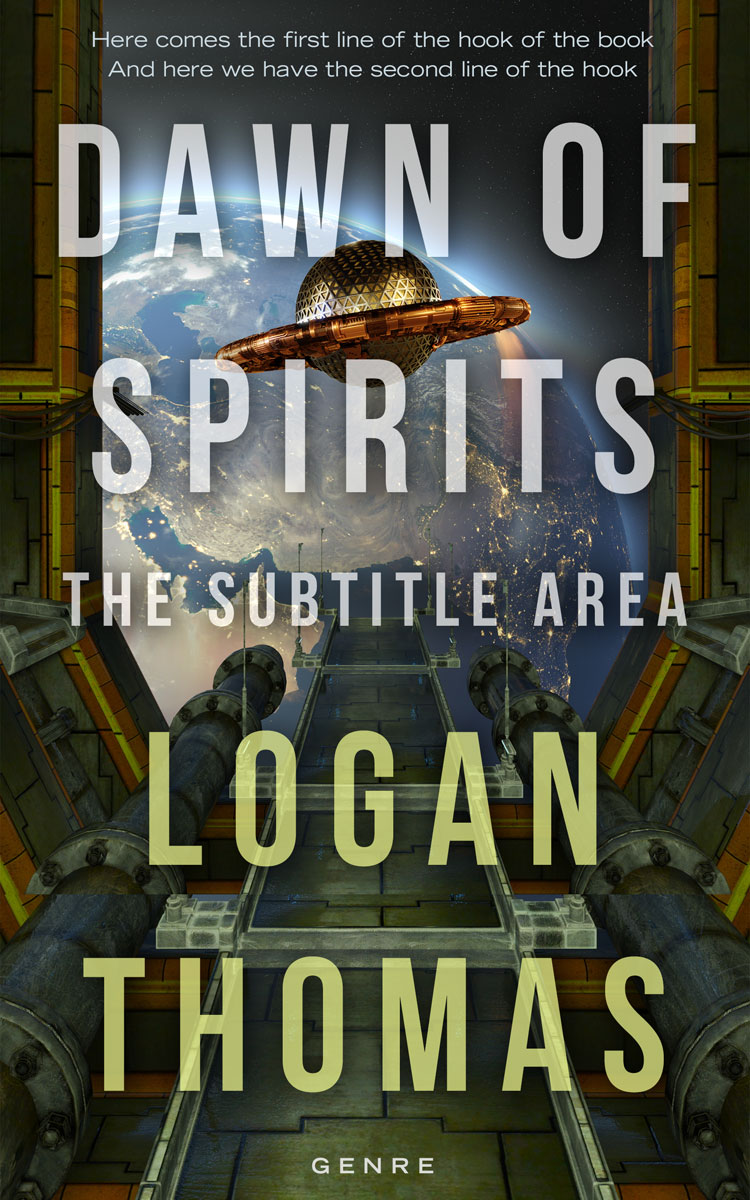 2D view of Rangitoto #6205 - Premade Science Fiction Book Cover