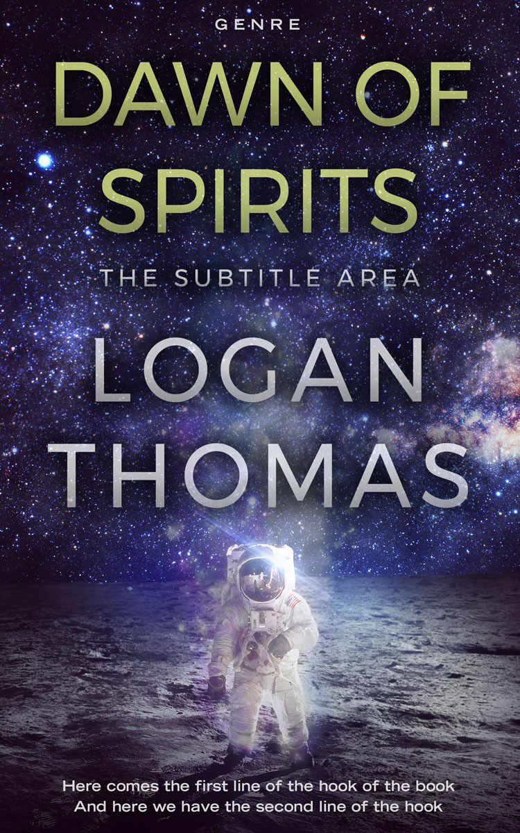 2D view of Steel Gray #6212 - Premade Science Fiction Book Cover