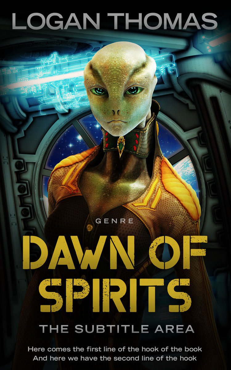 2D view of Husk #6213 - Premade Science Fiction Book Cover | BookCoverZone