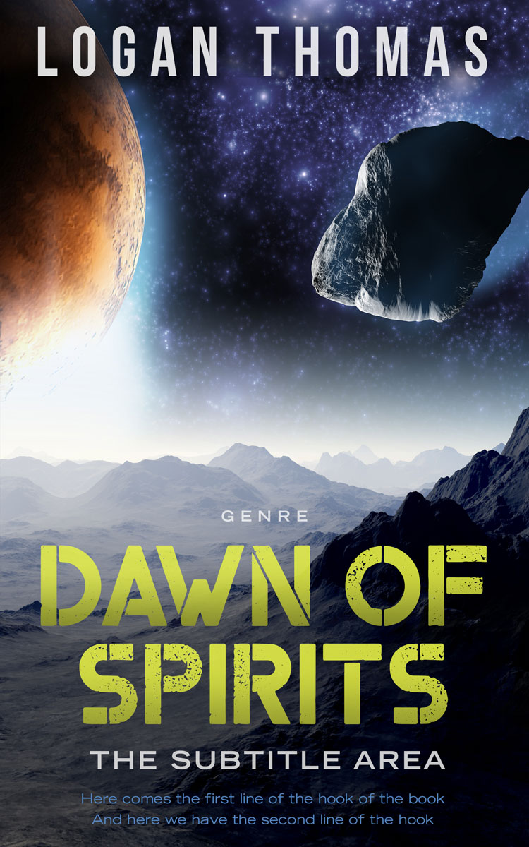 2D view of Thistle Green #6215 - Premade Apocalyptica Book Cover