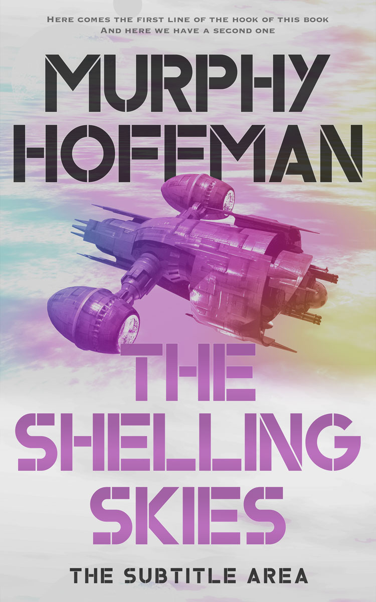 2D view of Pale Slate #6222 - Premade Science Fiction Book Cover