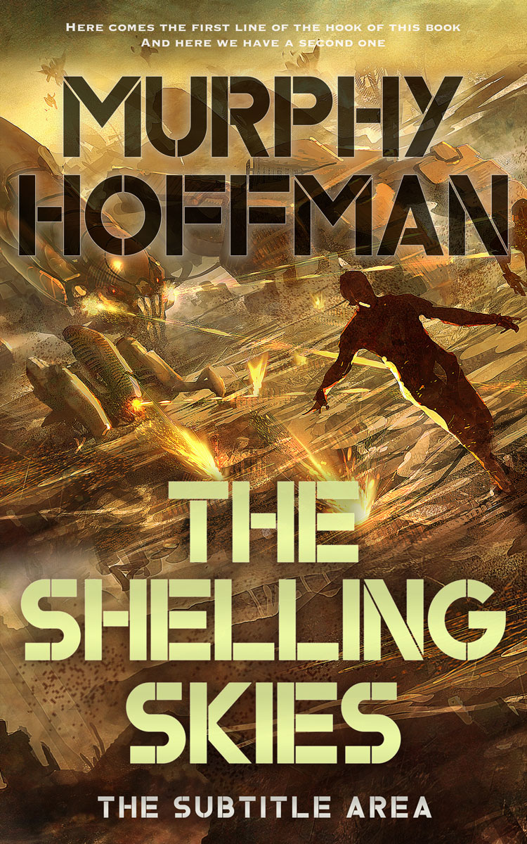 2D view of Metallic Bronze #6224 - Premade Apocalyptica Book Cover