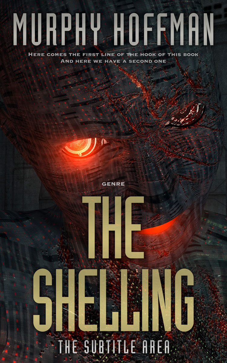 2D view of Cocoa Brown #6228 - Premade Science Fiction Book Cover