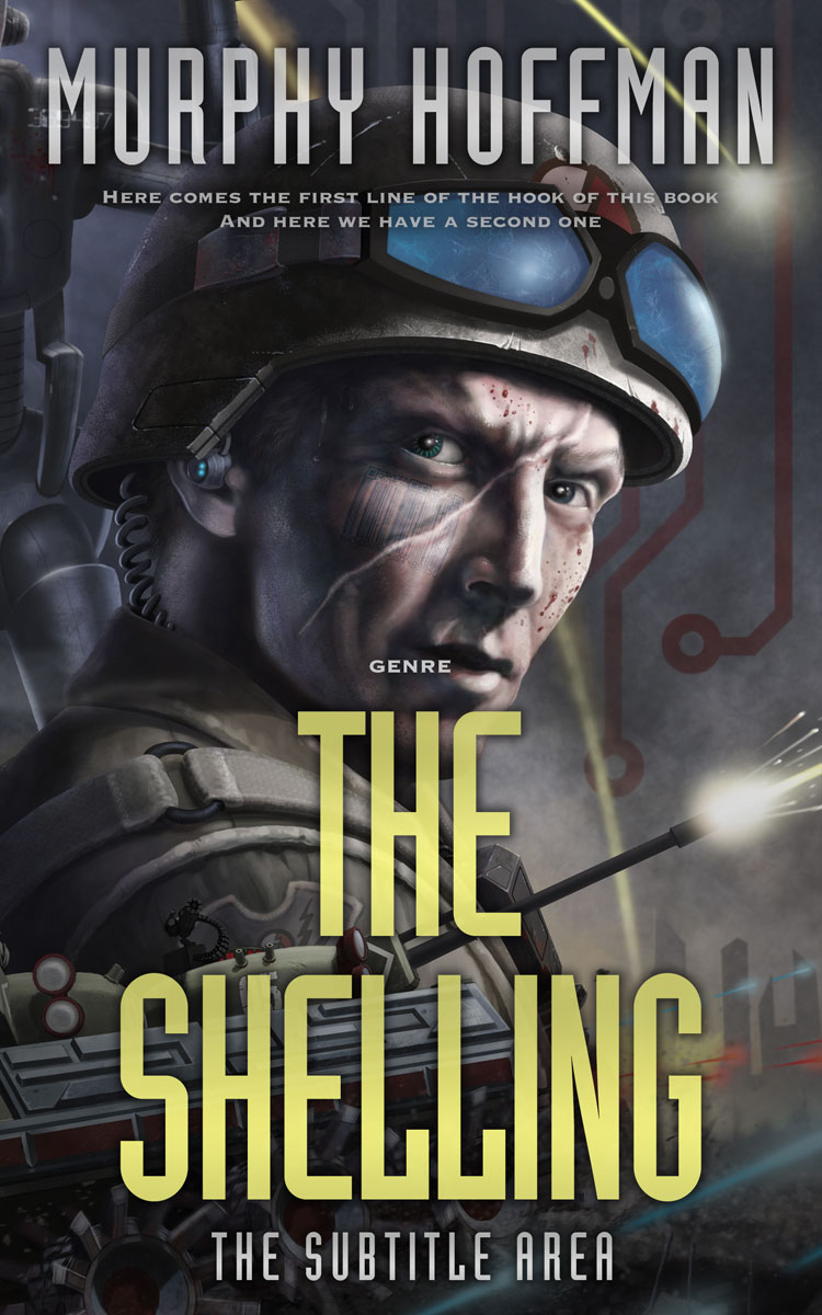 2D view of Shark #6231 - Premade Science Fiction Book Cover