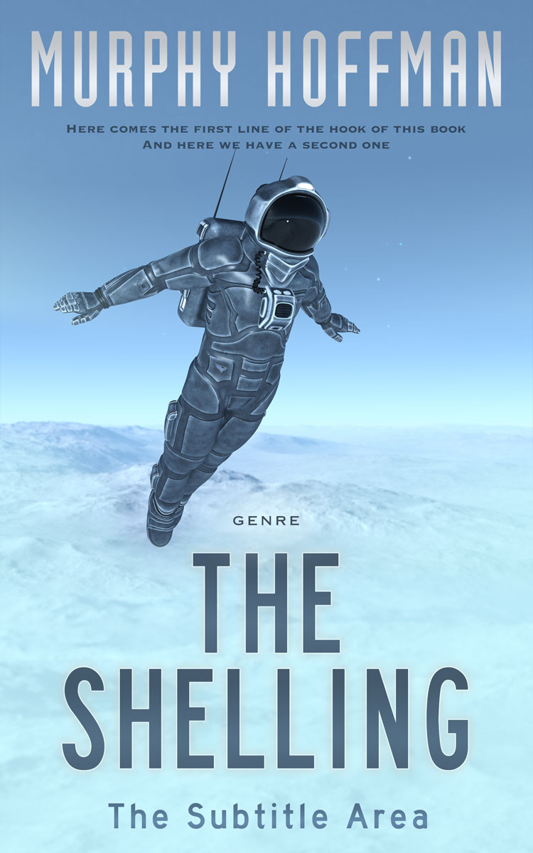 2D view of Premade Science Fiction Book Cover - Blizzard Blue