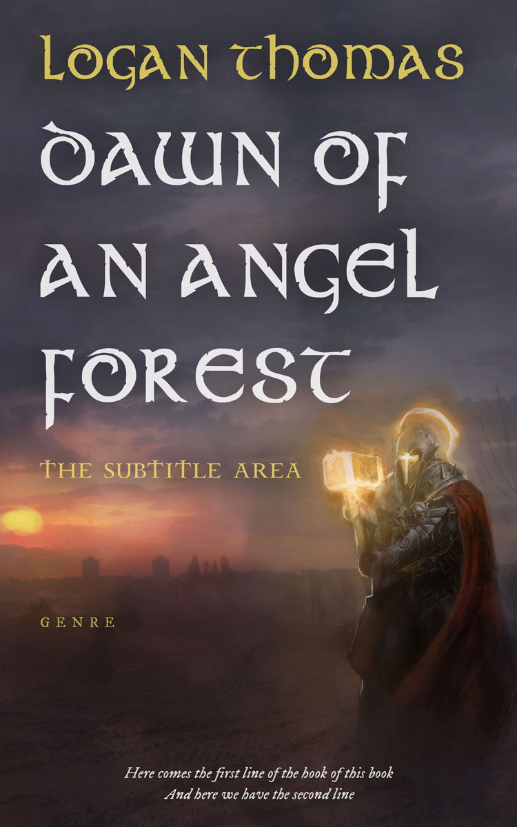2D view of Premade Fantasy Book Cover - Tundora