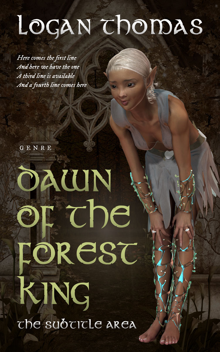 2D view of Oil #6257 - Premade Fantasy Book Cover