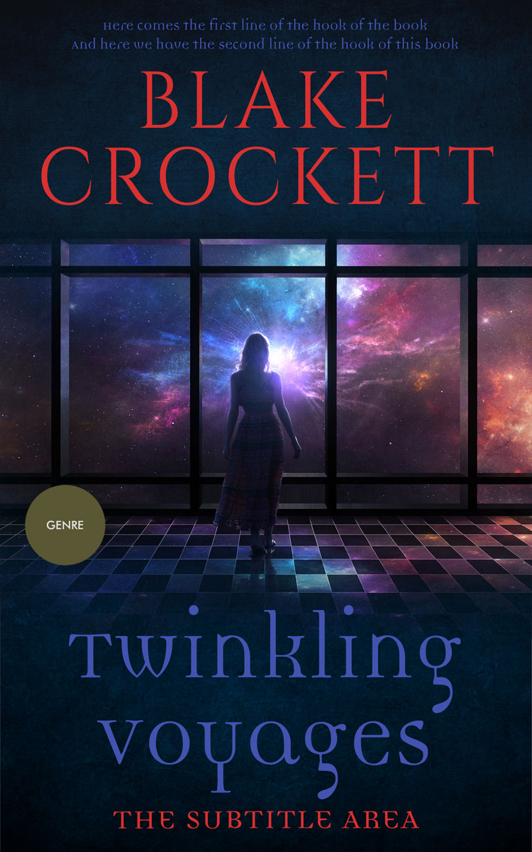 2D view of Ebony #6307 - Premade Science Fiction Book Cover | BookCoverZone