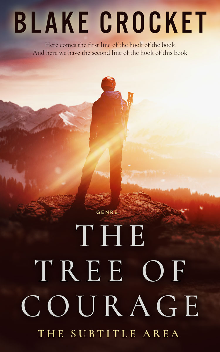 2D view of Crowshead #6347 - Premade Self-Improvement & Self-Help Book Cover