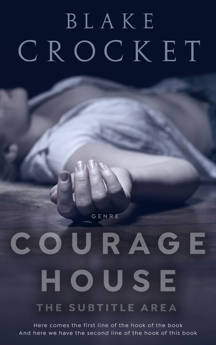 2D view of Premade Mystery & Thriller & Suspense Book Cover - Ebony Clay