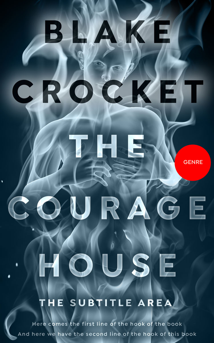 2D view of Blue Dianne #6365 - Premade Surreal Book Cover