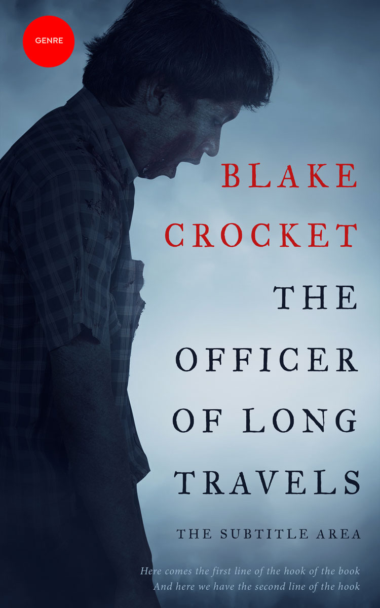 2D view of Premade Horror Book Cover - French Gray