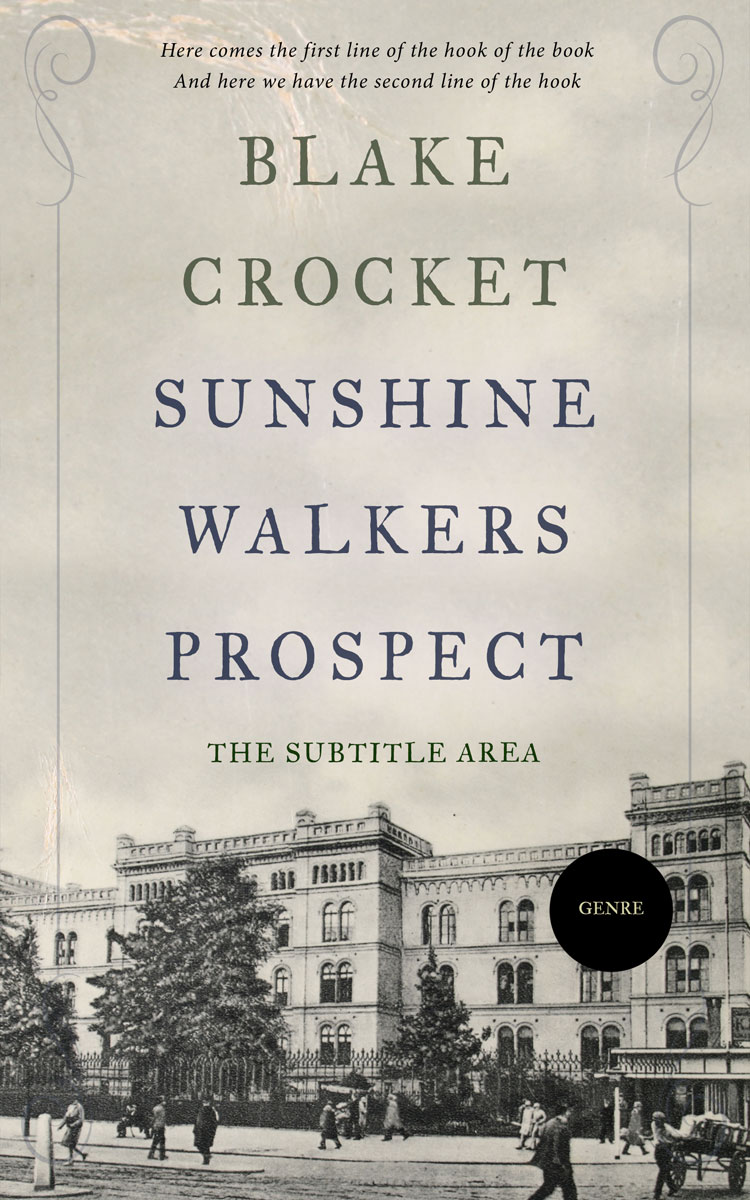 2D view of Swirl #6400 - Premade Historical Book Cover