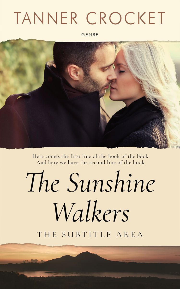 2D view of Premade Romance Book Cover - Raffia