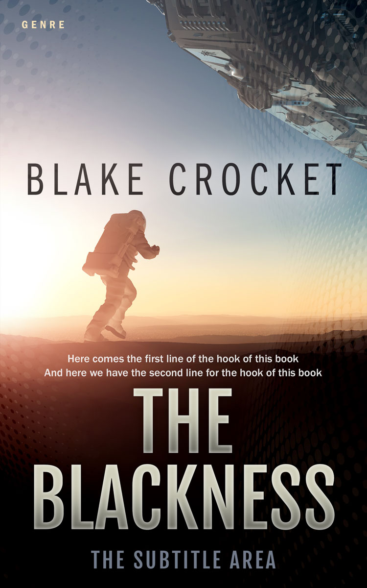 2D view of Premade Science Fiction Book Cover - Stark White