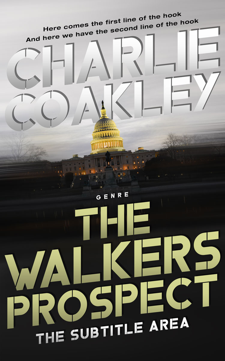 2D view of Premade Mystery & Thriller & Suspense Book Cover - Cod Gray