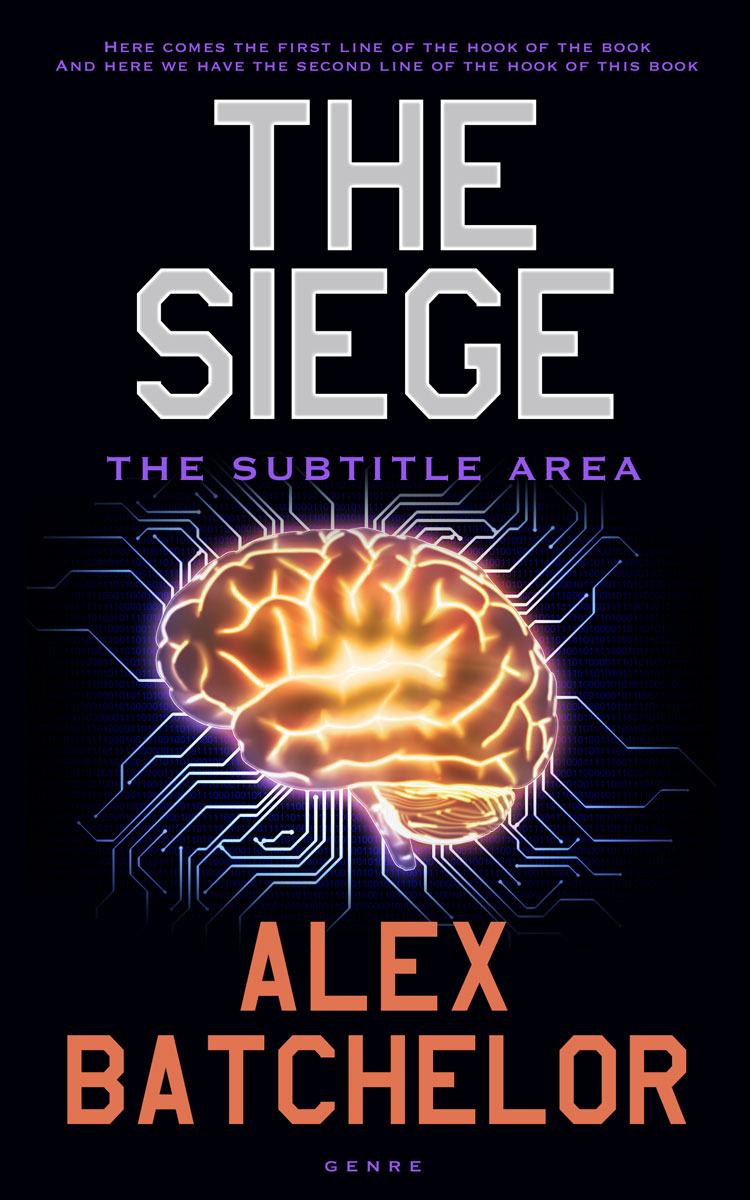 2D view of Ebony #6546 - Premade Science Fiction Book Cover