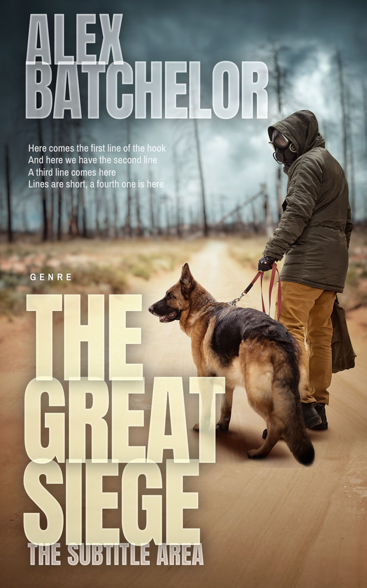 2D view of Premade Apocalyptica Book Cover - Tallow