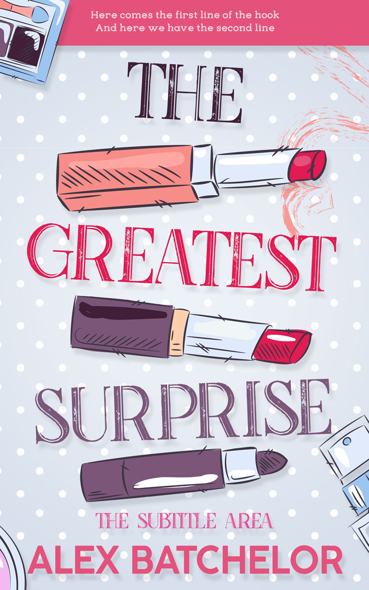 2D view of Premade Chick Lit Book Cover - Cadillac