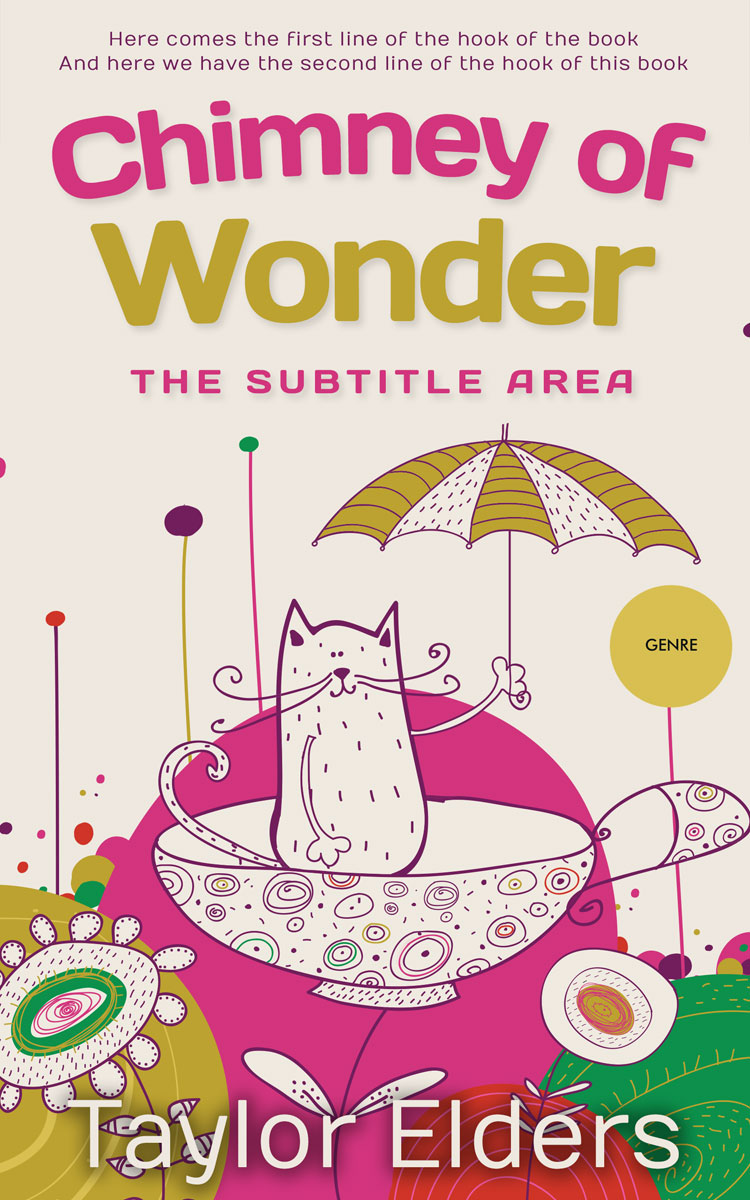 2D view of Pampas #6614 - Premade Chick Lit Book Cover