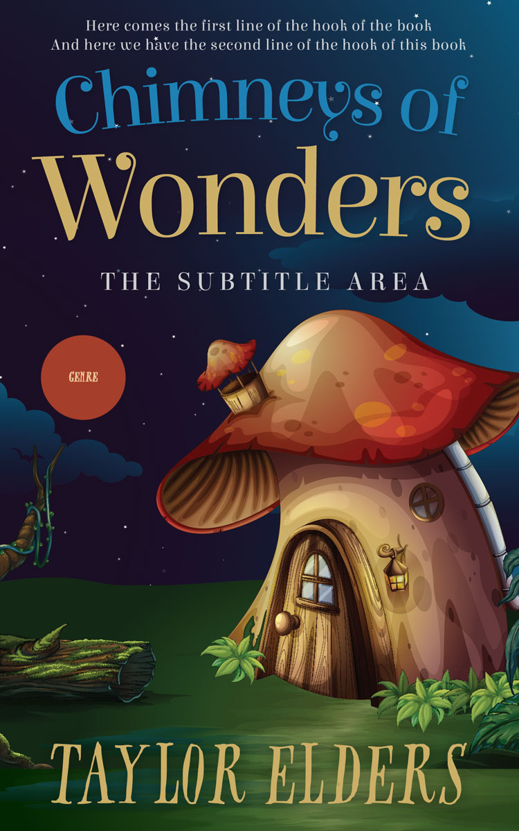 2D view of Shark #6615 - Premade Fantasy Book Cover